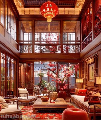 软装知识：装修主题色彩之“红色”的运用 - 图画吧TUHUABA