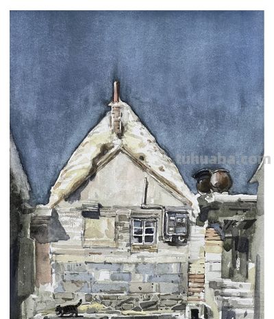 邓小山2025水彩写生新作亮相：古桥、老树、城墙里的诗意中国 - 图画吧TUHUABA