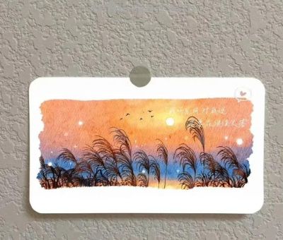 水彩小风景 - 图画吧TUHUABA