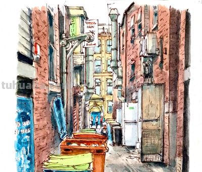 “烟火气”的路人水彩速写，非常的喜欢 - 今日头条