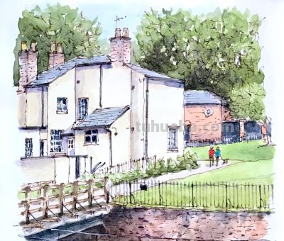 “烟火气”的路人水彩速写，非常的喜欢 - 图画吧TUHUABA