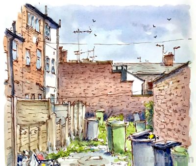 “烟火气”的路人水彩速写，非常的喜欢 - 图画吧TUHUABA