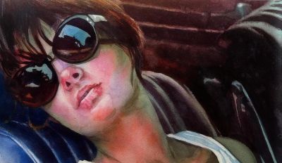 他闭门深造9年水彩，光影十足，质感一绝，水中女人美到冒泡！ - 图画吧TUHUABA