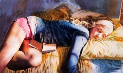 他闭门深造9年水彩，光影十足，质感一绝，水中女人美到冒泡！ - 图画吧TUHUABA