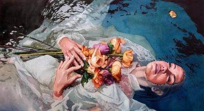 他闭门深造9年水彩，光影十足，质感一绝，水中女人美到冒泡！ - 图画吧TUHUABA