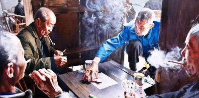 他闭门深造9年水彩，光影十足，质感一绝，水中女人美到冒泡！ - 图画吧TUHUABA