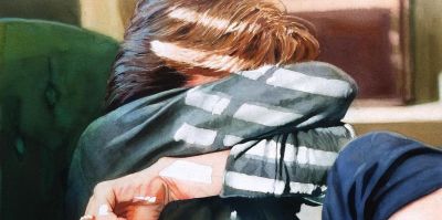 他闭门深造9年水彩，光影十足，质感一绝，水中女人美到冒泡！ - 图画吧TUHUABA