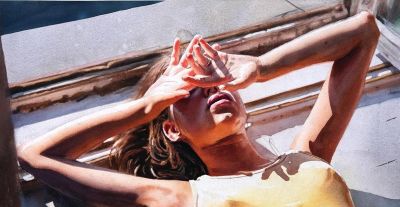 他闭门深造9年水彩，光影十足，质感一绝，水中女人美到冒泡！ - 图画吧TUHUABA