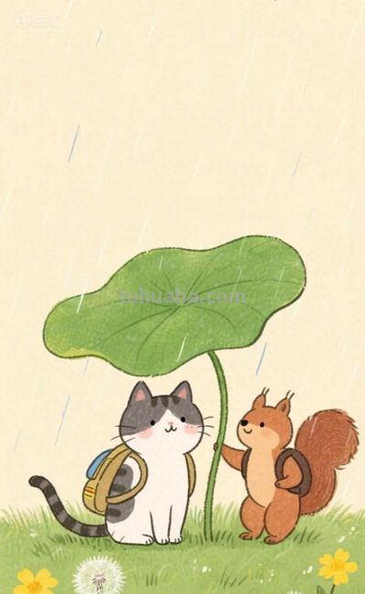 草地上的小动物｜水彩卡通简笔画 - 今日头条