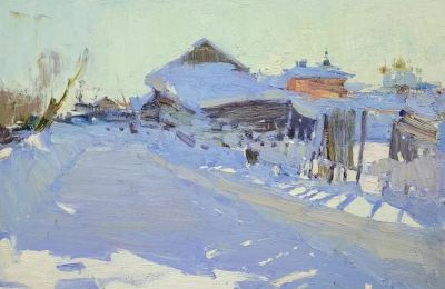 21幅 风格清新的雪景油画 | Ivetta Lokhmatova - 图画吧TUHUABA