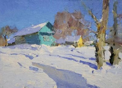 21幅 风格清新的雪景油画 | Ivetta Lokhmatova - 今日头条