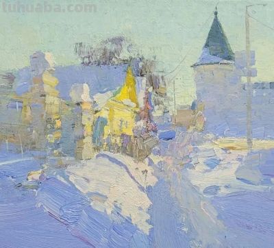 21幅 风格清新的雪景油画 | Ivetta Lokhmatova - 图画吧TUHUABA