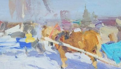 21幅 风格清新的雪景油画 | Ivetta Lokhmatova - 图画吧TUHUABA