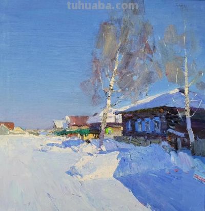 21幅 风格清新的雪景油画 | Ivetta Lokhmatova - 图画吧TUHUABA
