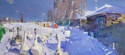 21幅 风格清新的雪景油画 | Ivetta Lokhmatova - 图画吧TUHUABA