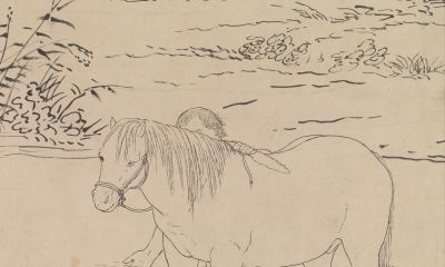 百骏图卷.清.郎世宁绘.素描稿本.美国大都会博物馆藏 - 图画吧TUHUABA