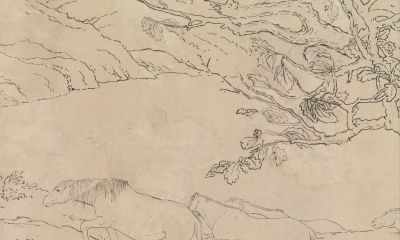 百骏图卷.清.郎世宁绘.素描稿本.美国大都会博物馆藏 - 图画吧TUHUABA