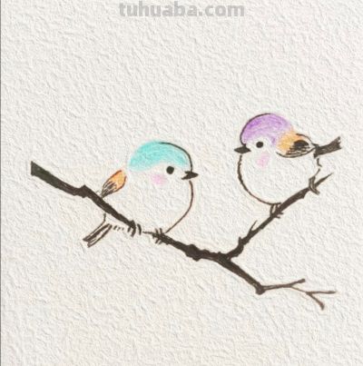 可爱的鸟儿丨燕子简笔画分享 - 图画吧TUHUABA