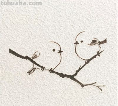 可爱的鸟儿丨燕子简笔画分享 - 图画吧TUHUABA