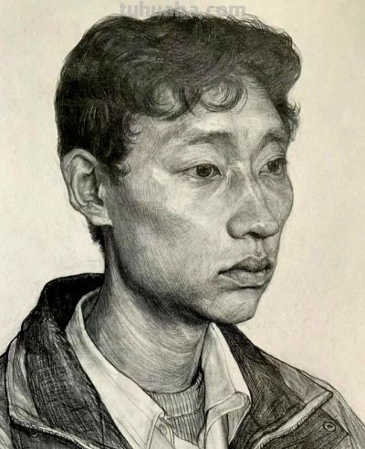 考前素描天花板 贺亮的素描头像，扎实与温度兼具 央美素描第一名 - 图画吧TUHUABA