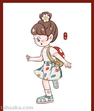 这个画风好看又简单，很适合新手临摹的人物速写 - 图画吧TUHUABA