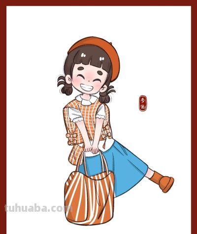 这个画风好看又简单，很适合新手临摹的人物速写 - 图画吧TUHUABA