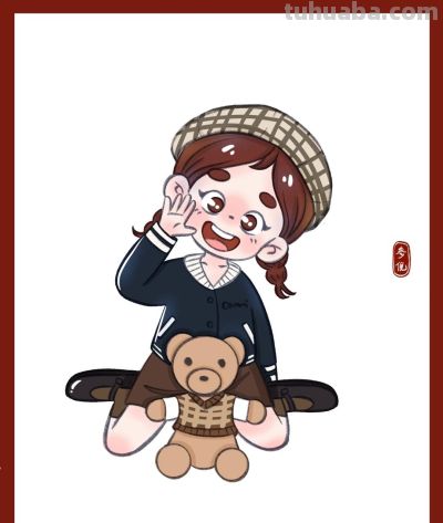 这个画风好看又简单，很适合新手临摹的人物速写 - 图画吧TUHUABA