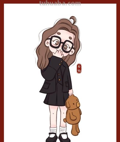 这个画风好看又简单，很适合新手临摹的人物速写 - 图画吧TUHUABA