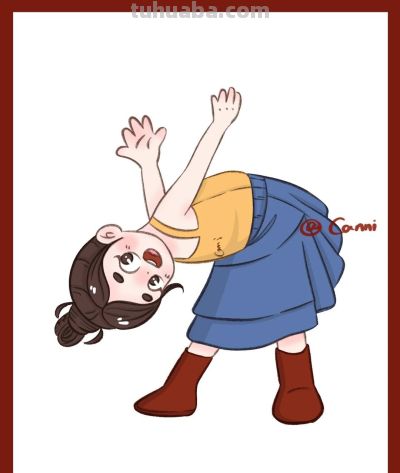 这个画风好看又简单，很适合新手临摹的人物速写 - 图画吧TUHUABA