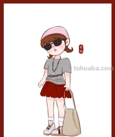 这个画风好看又简单，很适合新手临摹的人物速写 - 图画吧TUHUABA