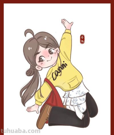 这个画风好看又简单，很适合新手临摹的人物速写 - 图画吧TUHUABA