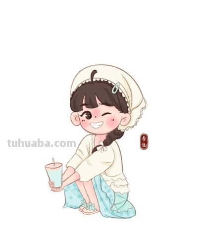 这个画风好看又简单，很适合新手临摹的人物速写 - 图画吧TUHUABA