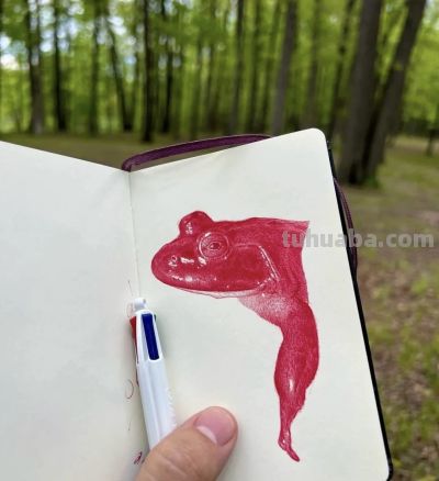 圆珠笔素描：随身速写本中的“手绘照片” - 图画吧TUHUABA