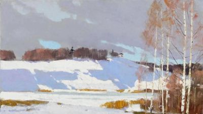 俄罗斯画家的冬日风景，色彩太美了！ - 今日头条