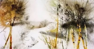 一组颇具国画神韵的水彩，真美！ - 图画吧TUHUABA