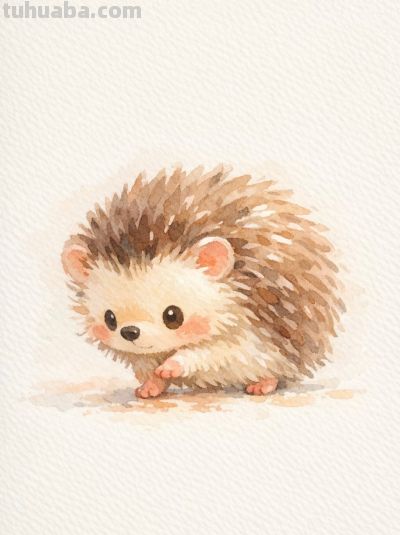 可爱的小动物治愈系水彩画丨mocai萌宠水彩插画头像分享 - 图画吧TUHUABA