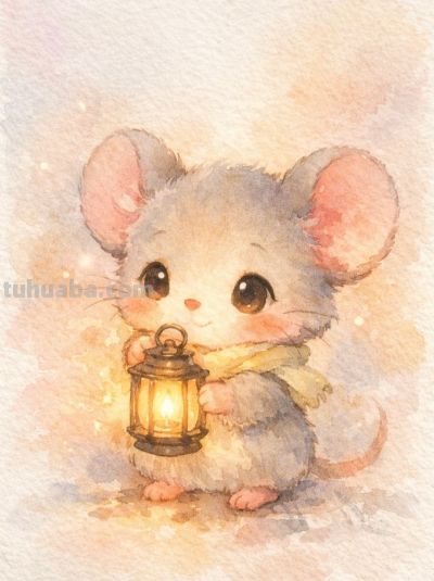 可爱的小动物治愈系水彩画丨mocai萌宠水彩插画头像分享 - 图画吧TUHUABA