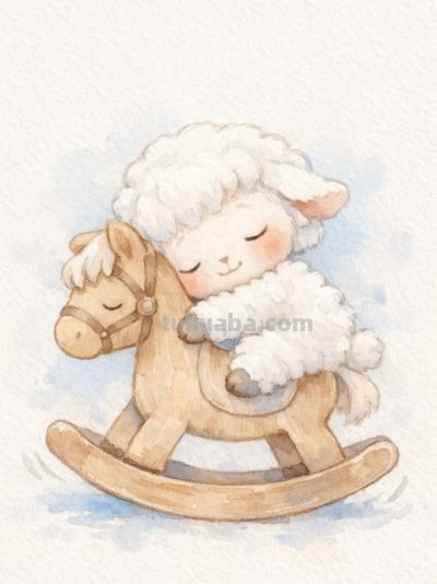 水彩木马载童趣 治愈时光暖如一丨mocai治愈系小动物绘画分享 - 今日头条