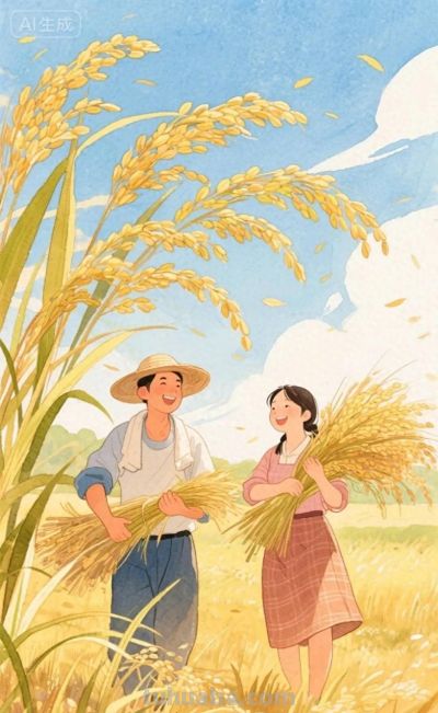 丰收的喜悦｜水彩插画 - 今日头条