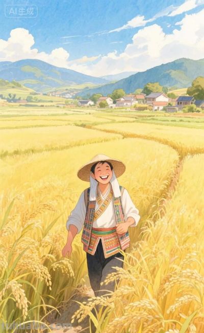 丰收的喜悦|水彩插画 - 今日头条 丰收的喜悦|水彩插画 - 图画吧TUHUABA