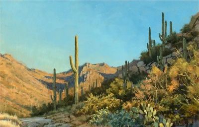 16幅 美国西部风景油画欣赏 - 图画吧TUHUABA