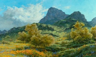 16幅 美国西部风景油画欣赏 - 图画吧TUHUABA