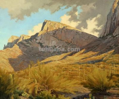 16幅 美国西部风景油画欣赏 - 图画吧TUHUABA