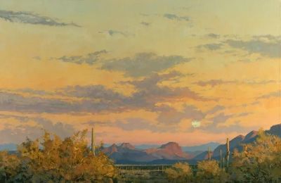 16幅 美国西部风景油画欣赏 - 图画吧TUHUABA