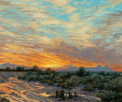 16幅 美国西部风景油画欣赏 - 图画吧TUHUABA