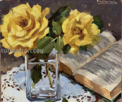 这些油画太有感觉了！Karen Laster Werner作品 - 图画吧TUHUABA