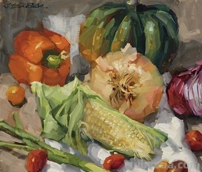 这些油画太有感觉了！Karen Laster Werner作品 - 图画吧TUHUABA