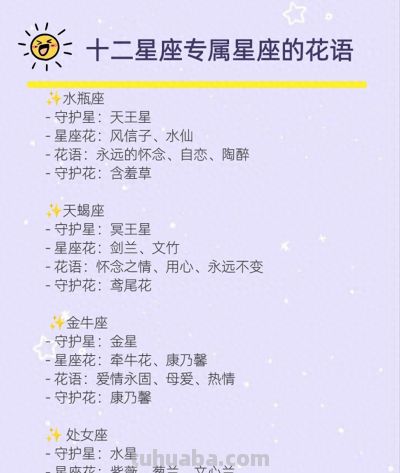 十二星座专属星座花语，太美了 - 今日头条