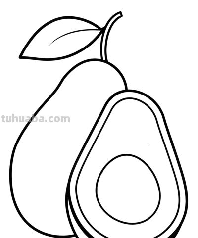 22张水果简笔画手绘线稿 - 图画吧TUHUABA