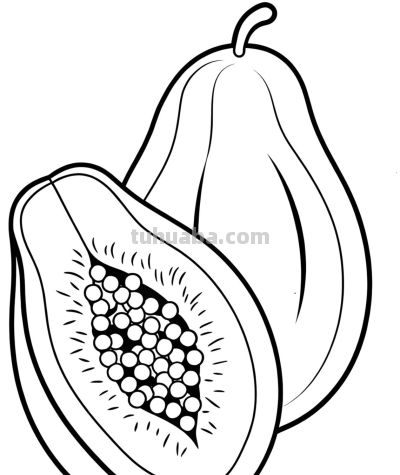 22张水果简笔画手绘线稿 - 图画吧TUHUABA